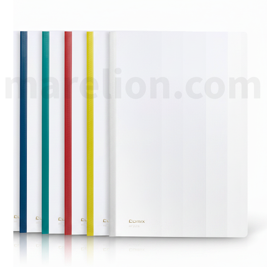 Comix Report File A4 5pcs Transparent PVC - Διαφανής Ντοσιέ Α4 Σετ 5 Τεμαχίων