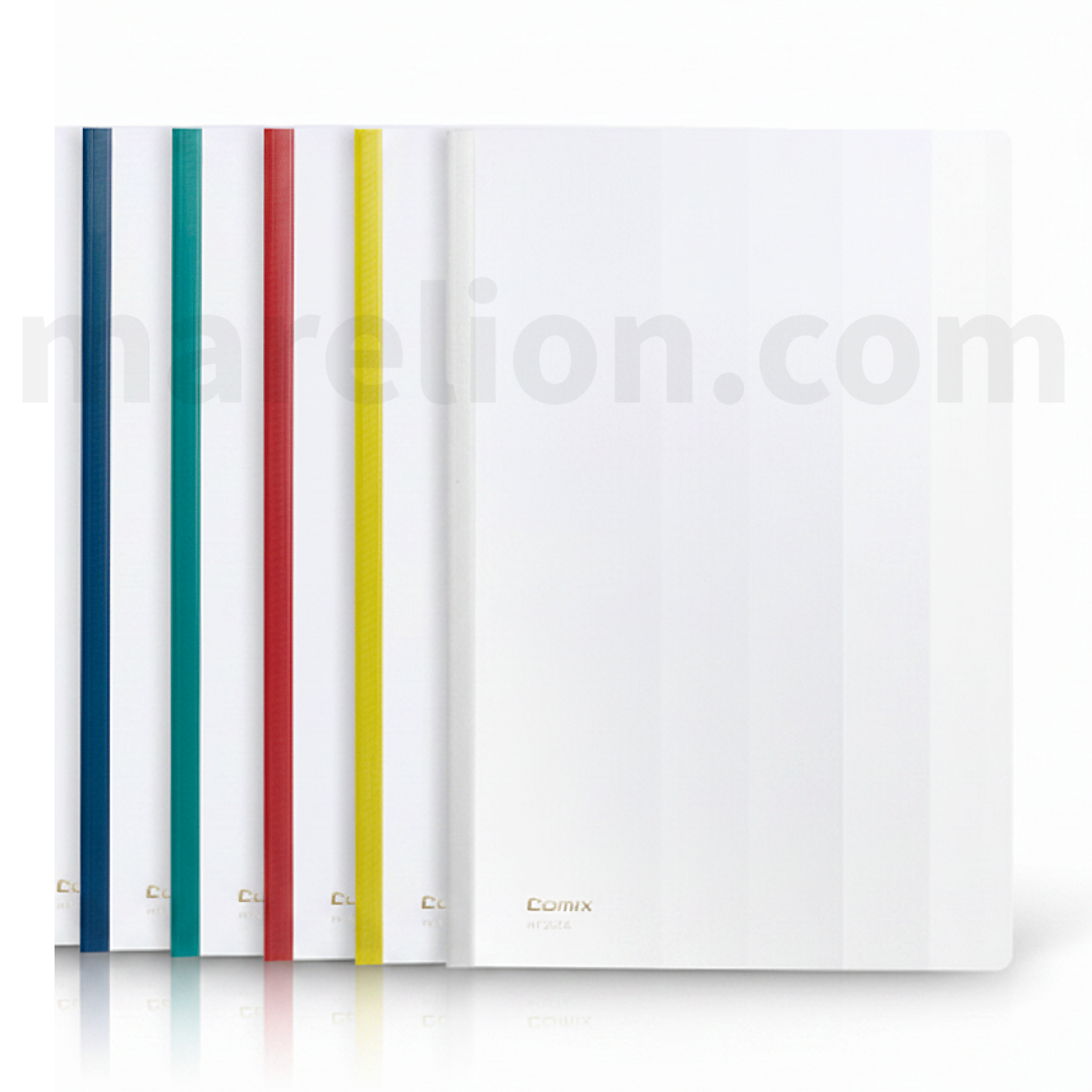 Comix Report File A4 5pcs Transparent PVC - Διαφανής Ντοσιέ Α4 Σετ 5 Τεμαχίων
