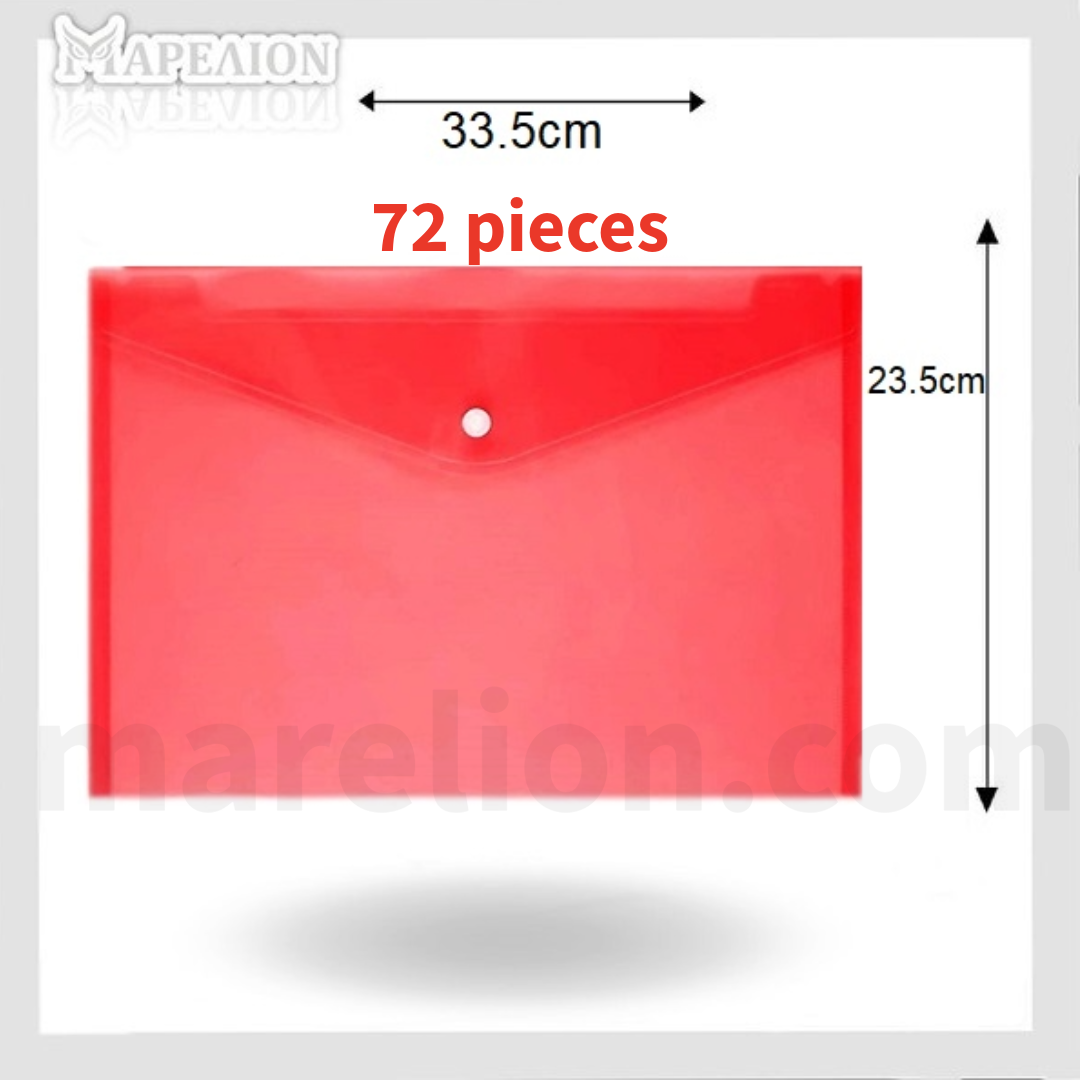 A4 Button File Envelope Transparent - Α4 Φάκελος με Κουμπί Διαφανό 33.5x23.5cm - ΧΟΝΔΡΙΚΗ ΠΩΛΗΣΗ