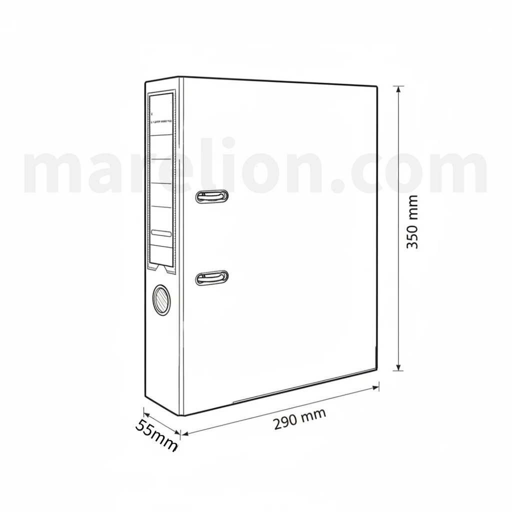 Technical drawing of a cabinet with dimensions labeled, featuring the brand 'matelion.com'.