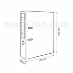 Technical drawing of a cabinet with dimensions labeled, featuring the brand 'matelion.com'.