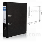Hi-Plus FOOLSCAP Lever Arch File σε Φαρδύ & Λεπτό, Embossed Paper Black - Κλασέρ - BOX FILE - ΧΟΝΔΡΙΚΗ ΠΩΛΗΣΗ