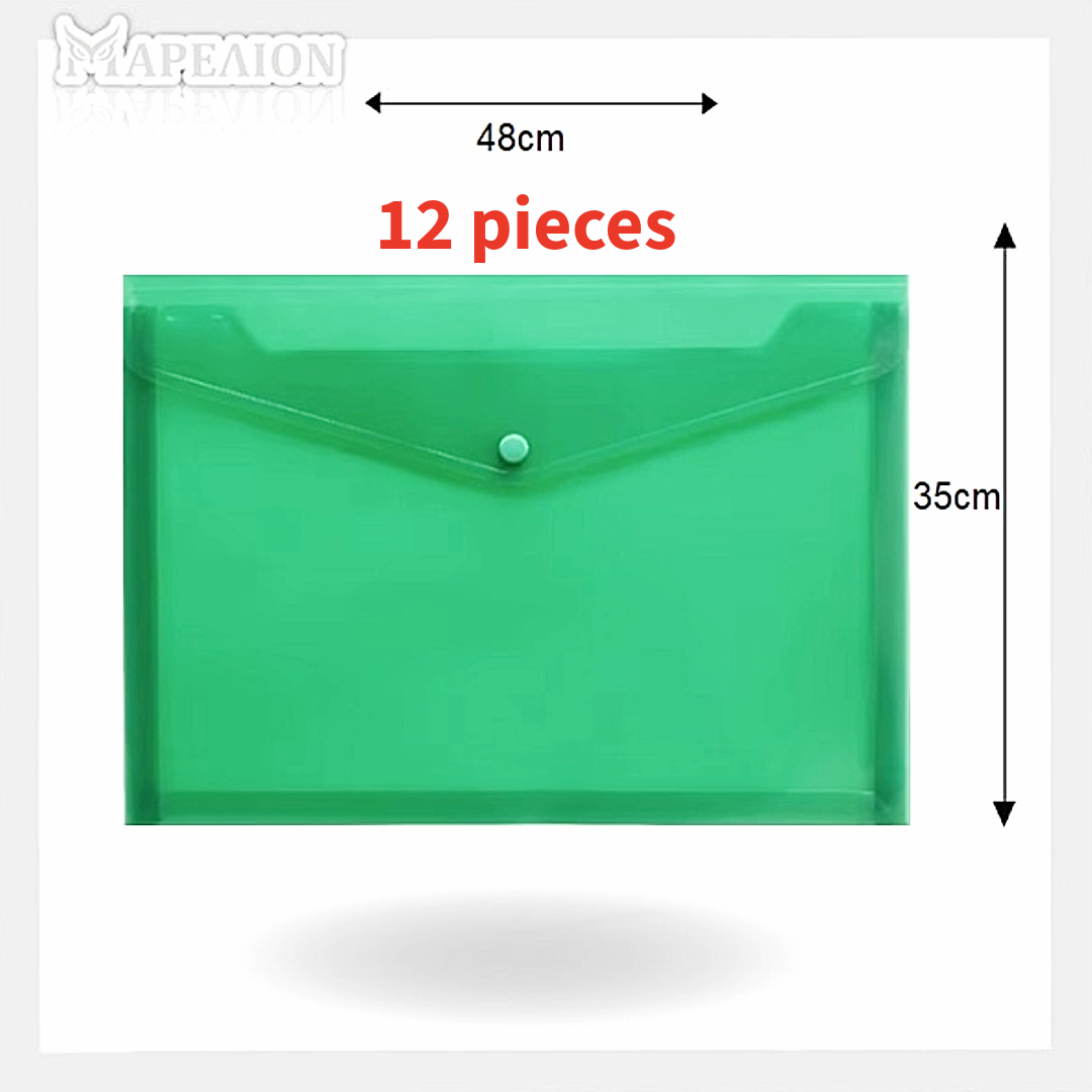 A3 Button File Envelope Transparent - Α3 Φάκελος με Κουμπί Διαφανό 48x35cm - ΧΟΝΔΡΙΚΗ ΠΩΛΗΣΗ