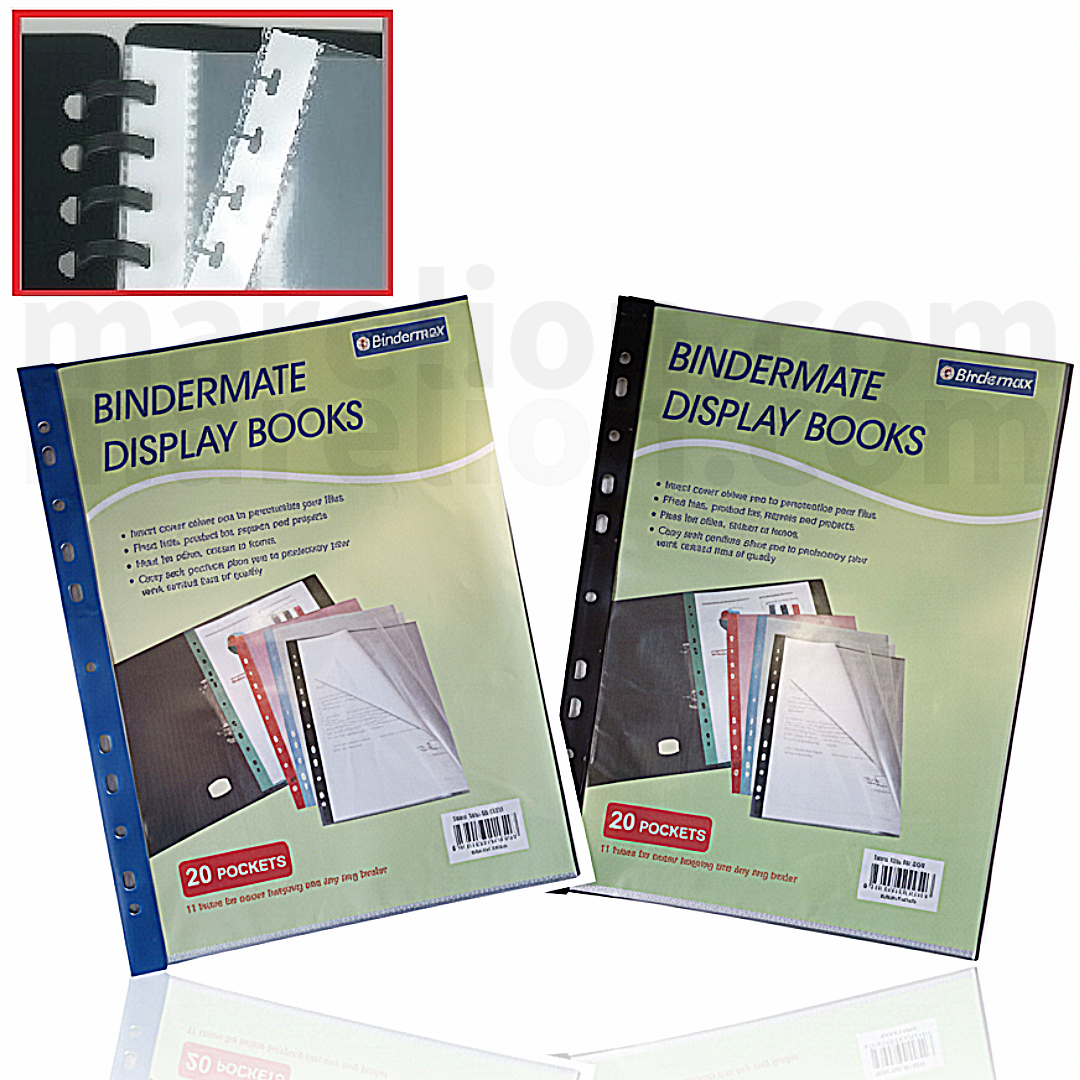 BINDER Display Book - Clear Book Refills A4, 20 Pockets - Ανταλλακτικά Διαφάνειες Φάιλ με Τρύπες