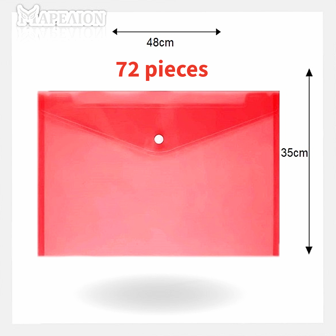 A3 Button File Envelope Transparent - Α3 Φάκελος με Κουμπί Διαφανό 48x35cm - ΧΟΝΔΡΙΚΗ ΠΩΛΗΣΗ