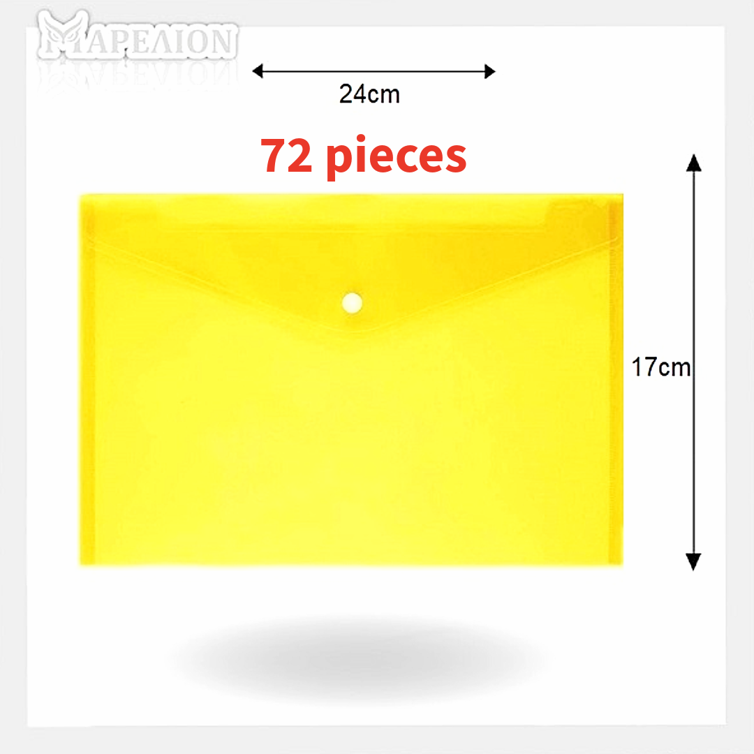 A3 Button File Envelope Transparent - Α3 Φάκελος με Κουμπί Διαφανό 48x35cm - ΧΟΝΔΡΙΚΗ ΠΩΛΗΣΗ