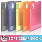 Soft Clear Book A4 File 100 Pockets - Σχολικό Φάιλ με Διαφανείς Θήκες