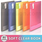 Soft Clear Book A4 File 80 Pockets - Σχολικό Φάιλ με Διαφανείς Θήκες