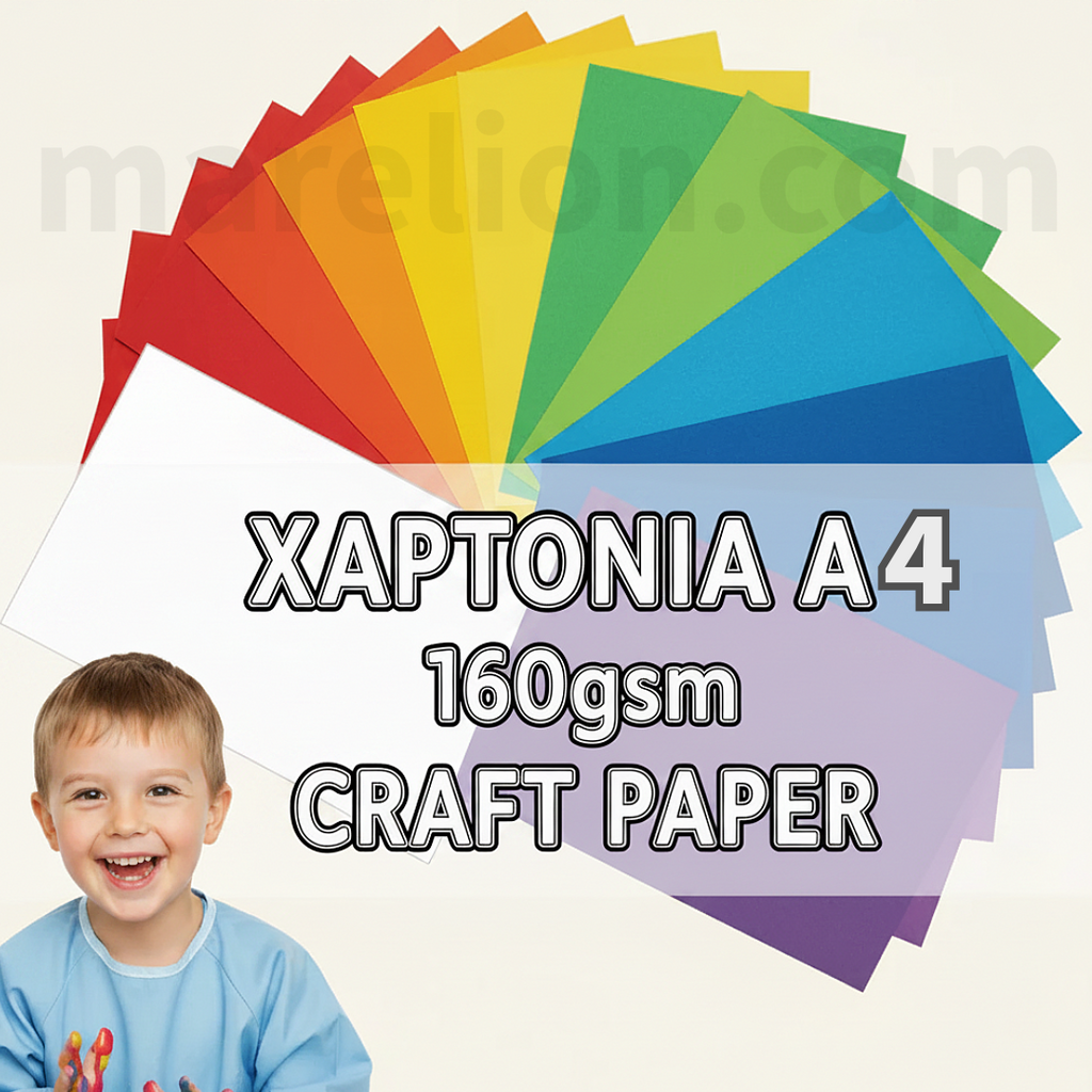 Carton Paper A4 160gsm Pack of 20 / 250 Sheets - Χαρτόνια Α4 Χειροτεχνία Κατασκευές