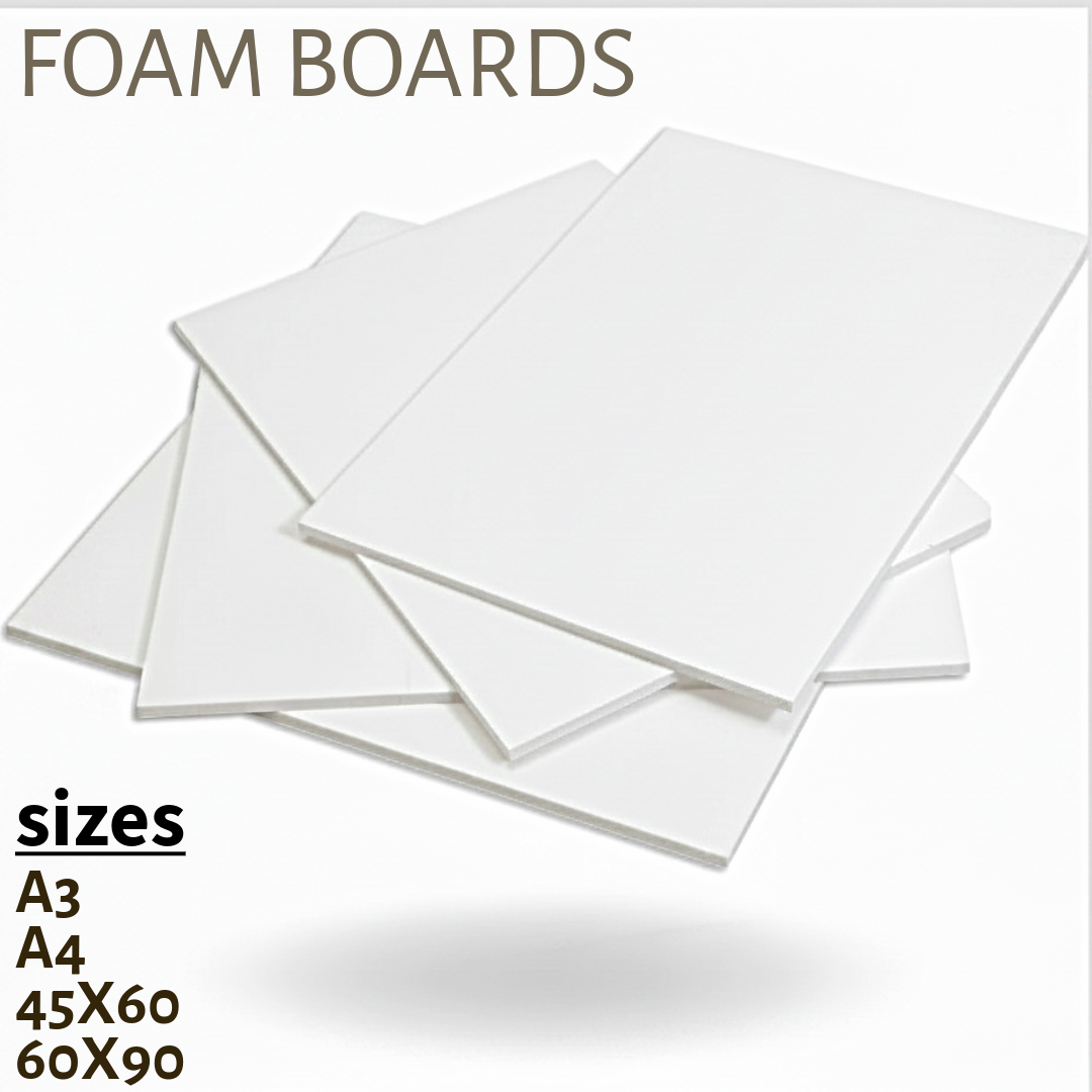 Foam Board White 3mm thickness - Αφρώδης Πλάκα Λευκή 3mm