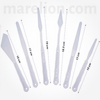 Plastic Palette Knife Spatula Set 6pcs - Σπάτουλες Ζωγραφικής Παλέτας Craft Σετ 6 Τεμάχια