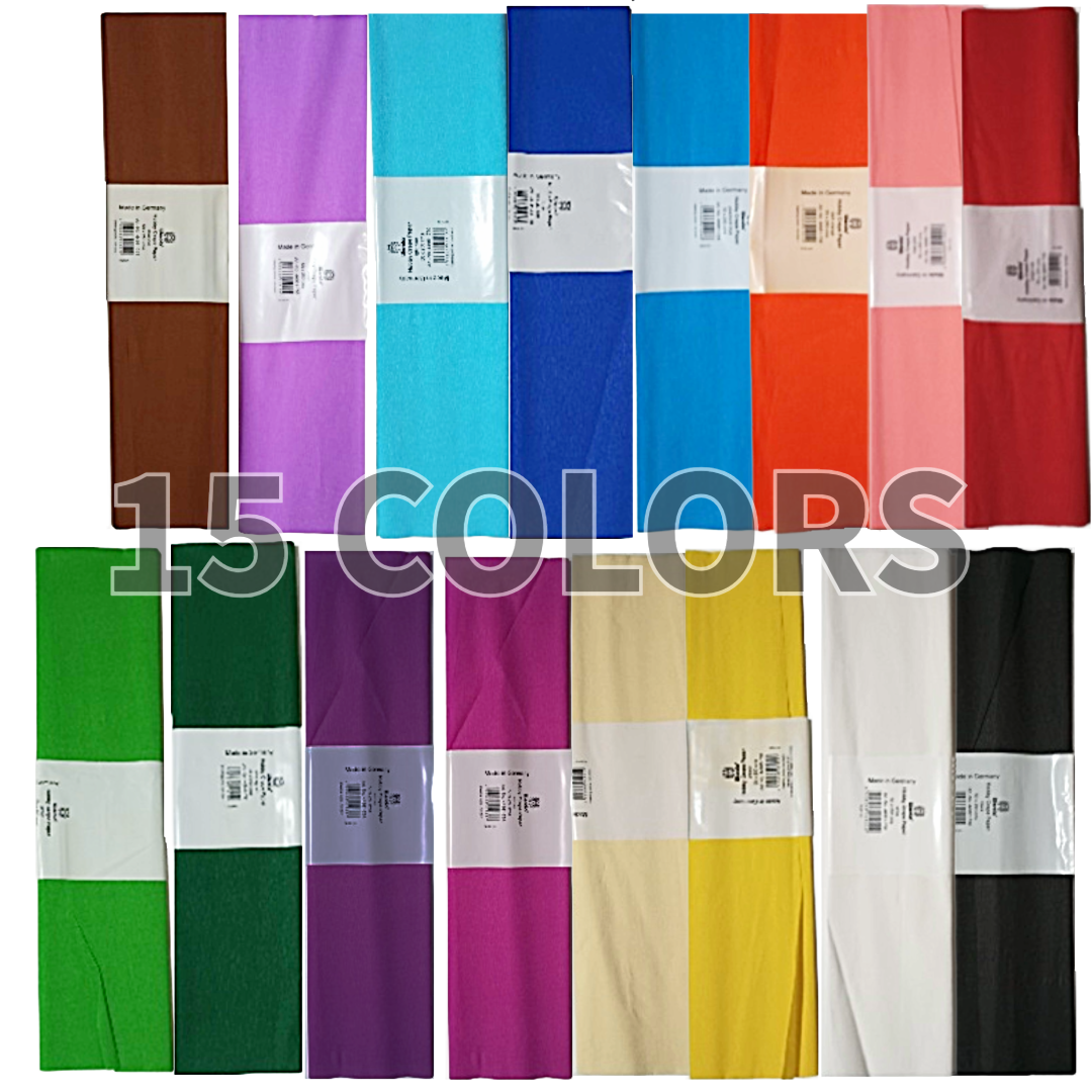 Hobby Crepe Paper 250x50cm - Gofre paper - Χαρτί Γκοφρέ Χειροτεχνίας σε 15 Χρώματα - ΧΟΝΔΡΙΚΗ ΠΩΛΗΣΗ