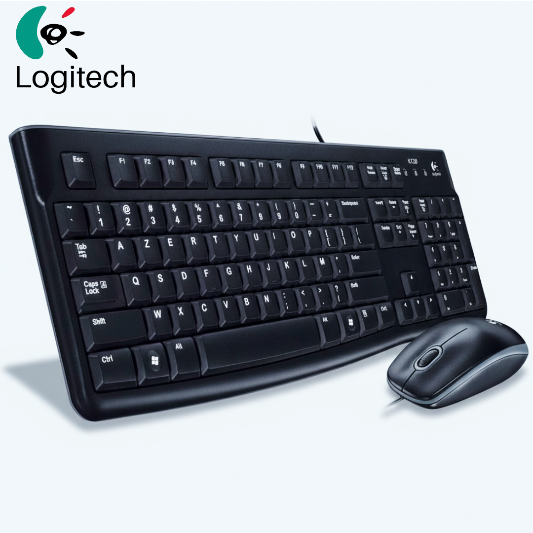 Logitech Wired Keyboard + Mouse Set Combo MK120 Greek Letters (920-002541) - Ενσύρματο Πληκτρολόγιο και Ποντίκι Ελληνικά