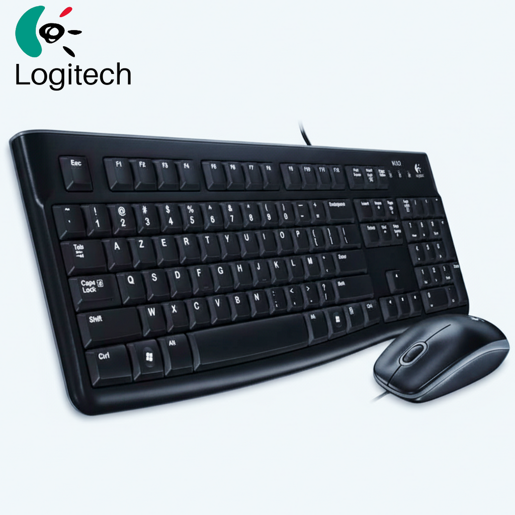 Logitech Wired Keyboard + Mouse Set Combo MK120 US (920-002562) - Ενσύρματο Σετ Πληκτρολόγιο Ποντίκι