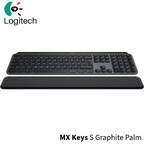 Logitech Keyboard MX Keys S Graphite Palm Rest Black US (920-011589) - Ασύρματο πληκτρολόγιο με στήριγμα παλάμης