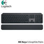 Logitech Keyboard MX Keys S Graphite Palm Rest Black US (920-011589) - Ασύρματο πληκτρολόγιο με στήριγμα παλάμης