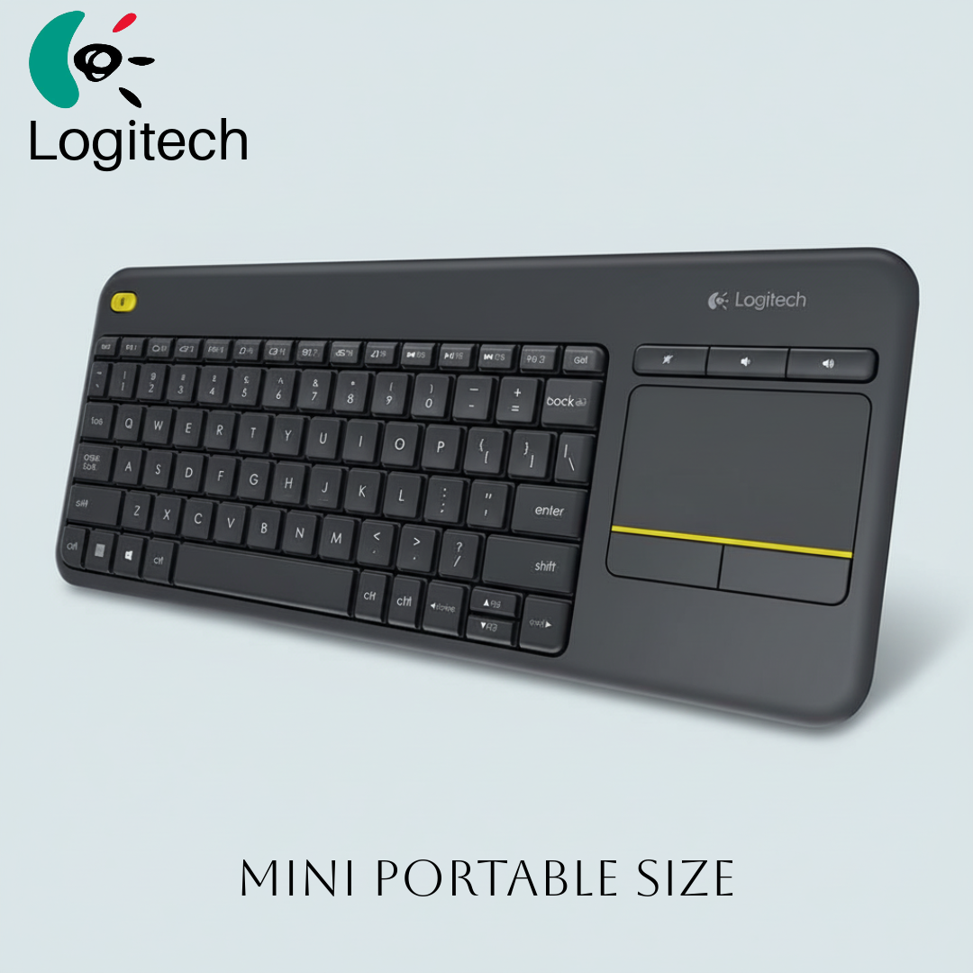 Logitech Keyboard Wireless Touch K400 US Black (920-007145) - Ασύρματο πληκτρολόγιο με touchpad
