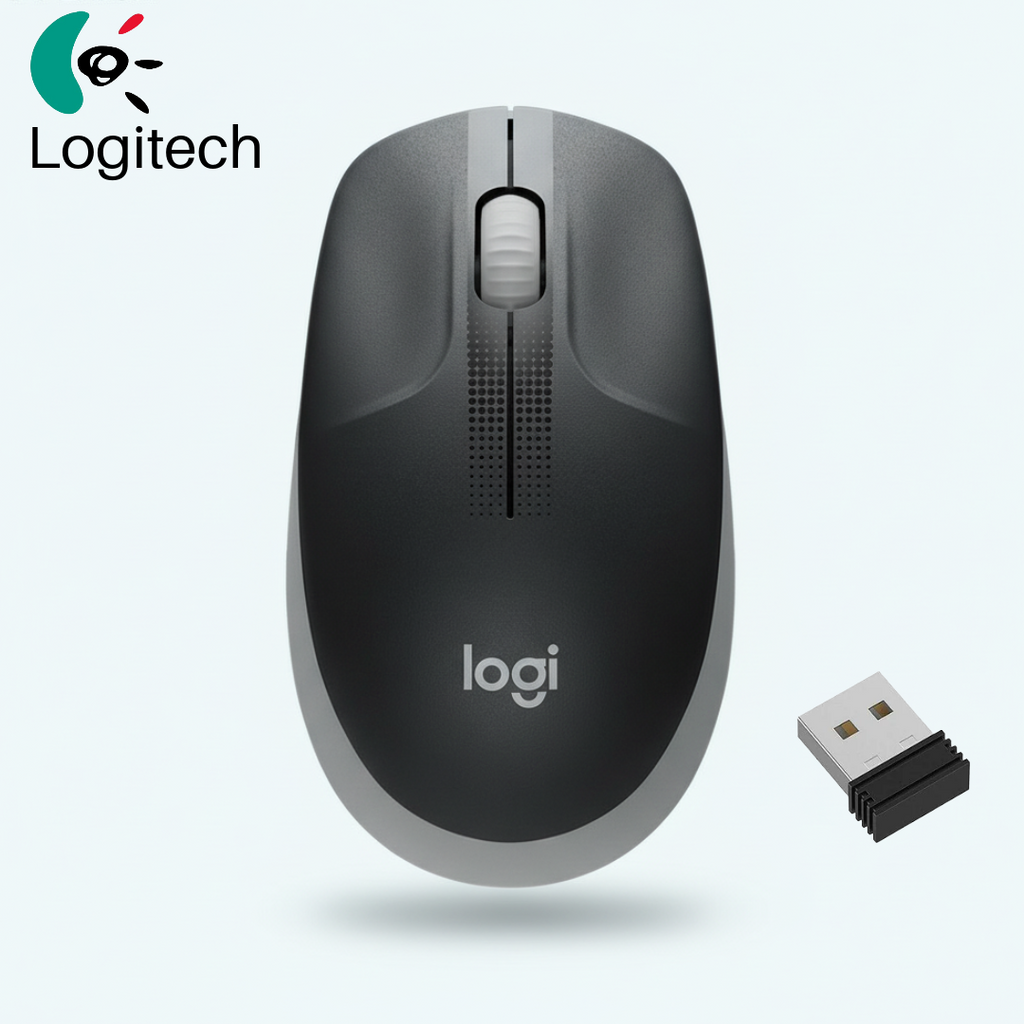 Logitech Wireless Mouse M190 Grey Black (910-005906) - Ασύρματο ποντίκι