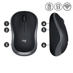 Logitech Wireless Mouse M185 Black Grey (910-002235) - Ασύρματο ποντίκι