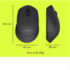 Logitech Wireless Mouse Black M280 (910-004287) - Ασύρματο ποντίκι