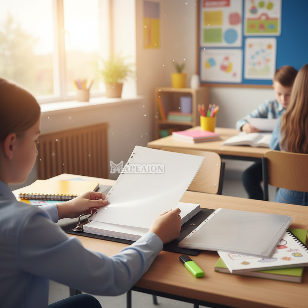 A4 Sheet Protectors - School Lifestyle