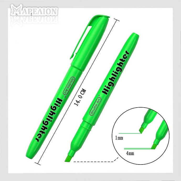 Shuttle Art Highlighter Pen 4mm - 6 Colors Available - Μαρκαδόρος Υπογράμμισης