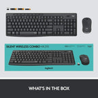 Logitech Keyboard+Mouse Set Wireless MK295 GR Silent (920-009871) - Ασύρματο Πληκτρολόγιο και Ποντίκι Σιωπηλό