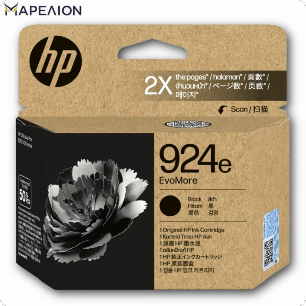 HP INK CARTRIDGE EvoMore 924e BLACK XL 4K0V0NE ΜΕΛΑΝΙ ΕΚΤΥΠΩΤΗ