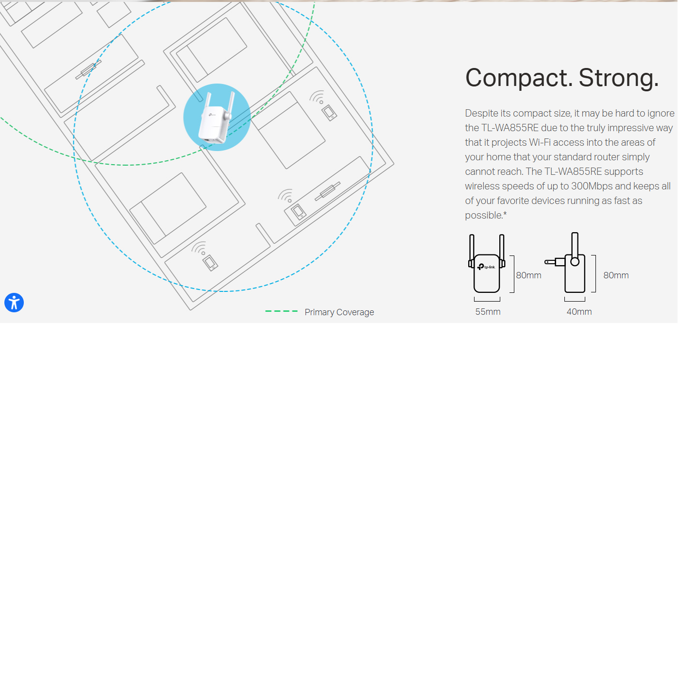 TP-LINK WI-FI RANGE EXTENDER TL-WA855RE 300MBPS UK PLUG