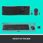 Logitech Wireless Combo MK270 Greek (920-004520) - Ασύρματο Πληκτρολόγιο και Ποντίκι Ελληνικά