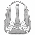 Σκίτσο Backpack Μαυρόασπρο