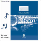 Big Star Τετράδιο μουσικής 40 φύλλων μεγέθους Α4 , Music book A4 40 Sheets