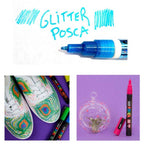 Uni Posca Glitter Set Pc-3m 7colours