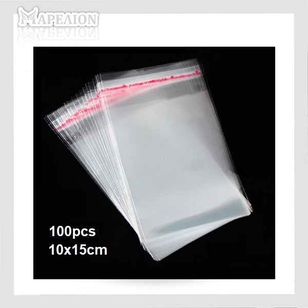 Clear Adhesive Packaging Bag OPP Bags, Many Sizes - Διάφανα Σακουλάκια Συσκευασίας Αυτοκόλλητα