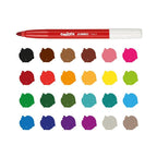 Carioca JUMBO 24 Maxi Nible Markers BOX Χοντροί Μαρκαδόροι Ζωγραφικής