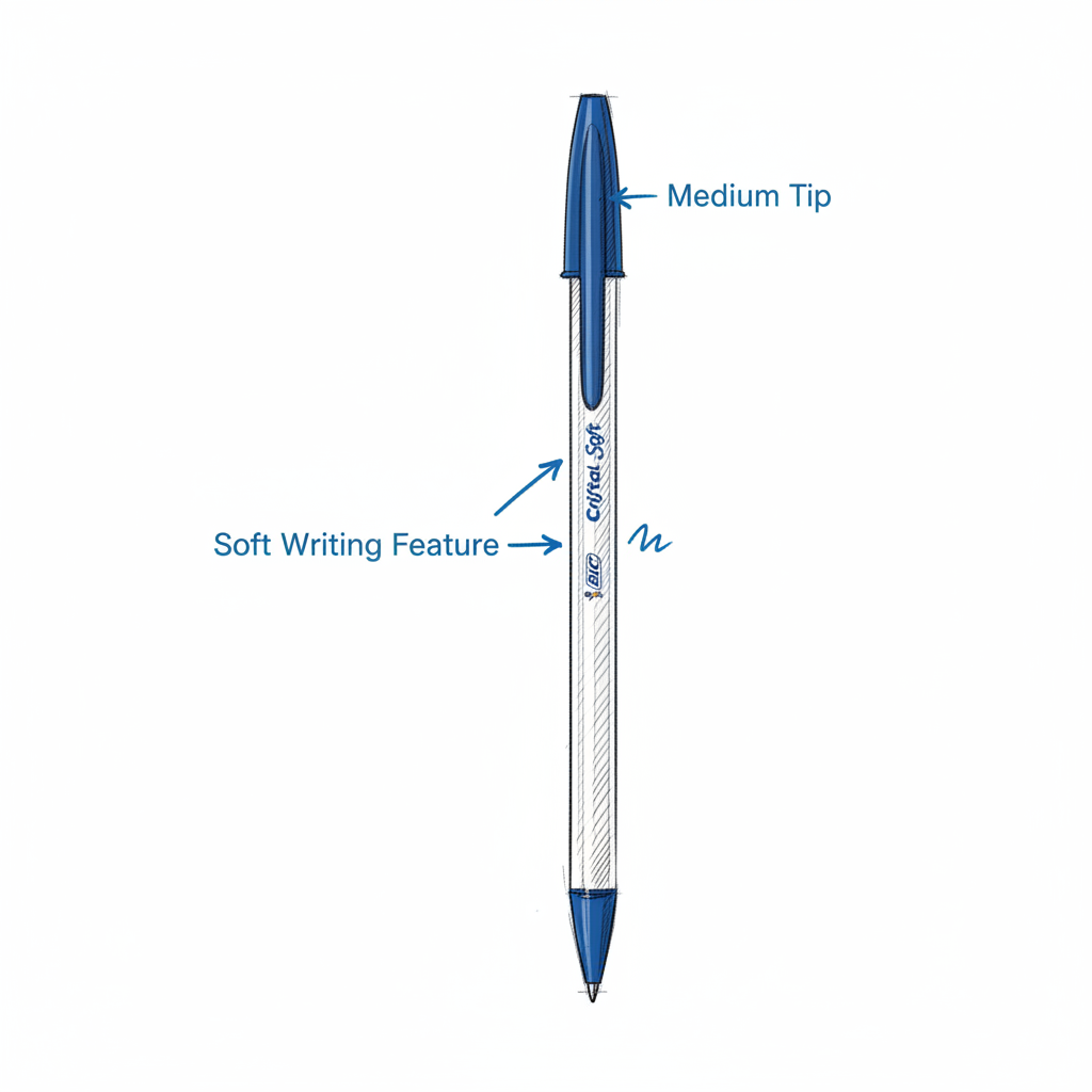 BIC Cristal Soft - Infographic