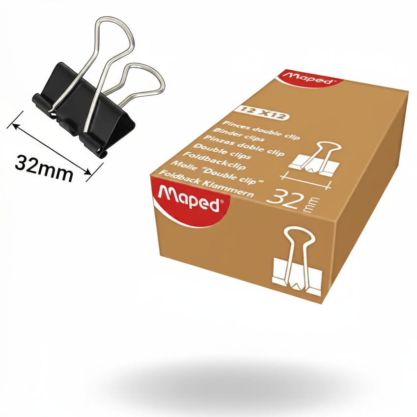 Binder Clips Infographic 32mm