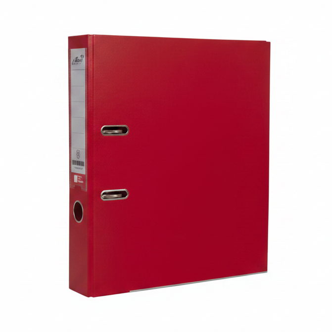 Red file folder on a white background