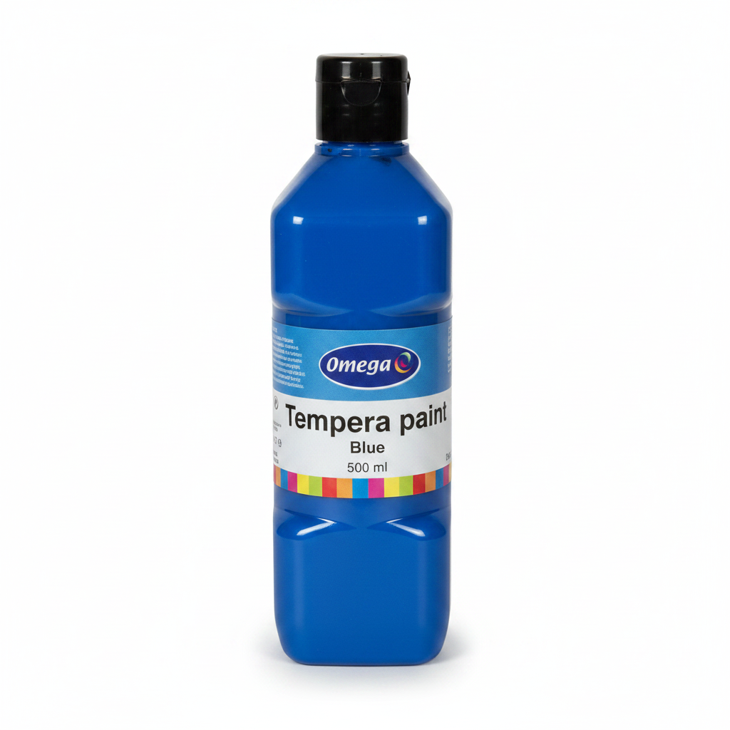 Omega Tempera Paint 500ml - Νερομπογιές Ζωγραφικής Διαθέσιμες σε 9 Χρώματα - ΧΟΝΔΡΙΚΗ ΠΩΛΗΣΗ