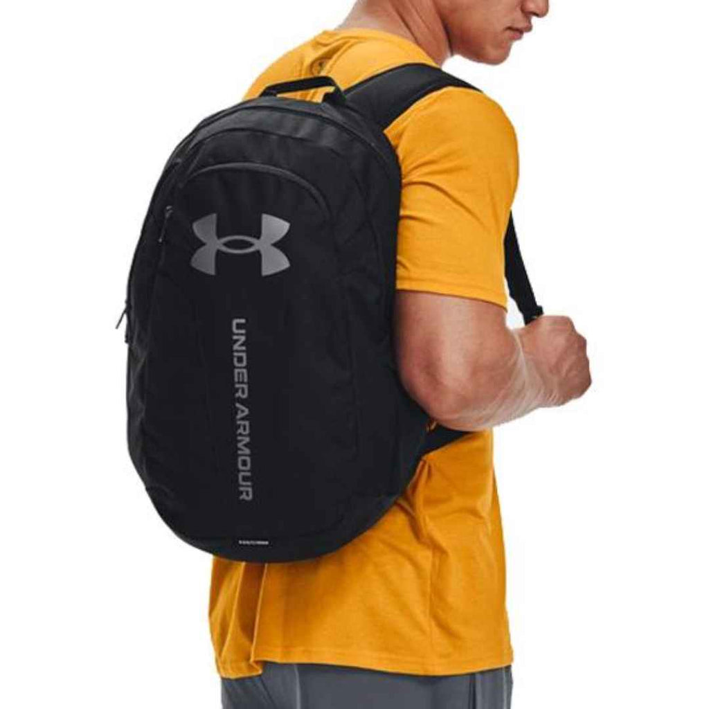 Under Armour Hustle Lite Backpack 2 Cases Black, Grey Logo - Σακίδιο Πλάτης Μαύρο, Γκρι