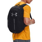 Under Armour Hustle Lite Backpack 2 Cases Black, Grey Logo - Σακίδιο Πλάτης Μαύρο, Γκρι