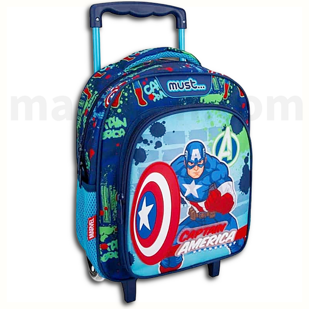 Captain America Must Trolley Bag 2 Compartments