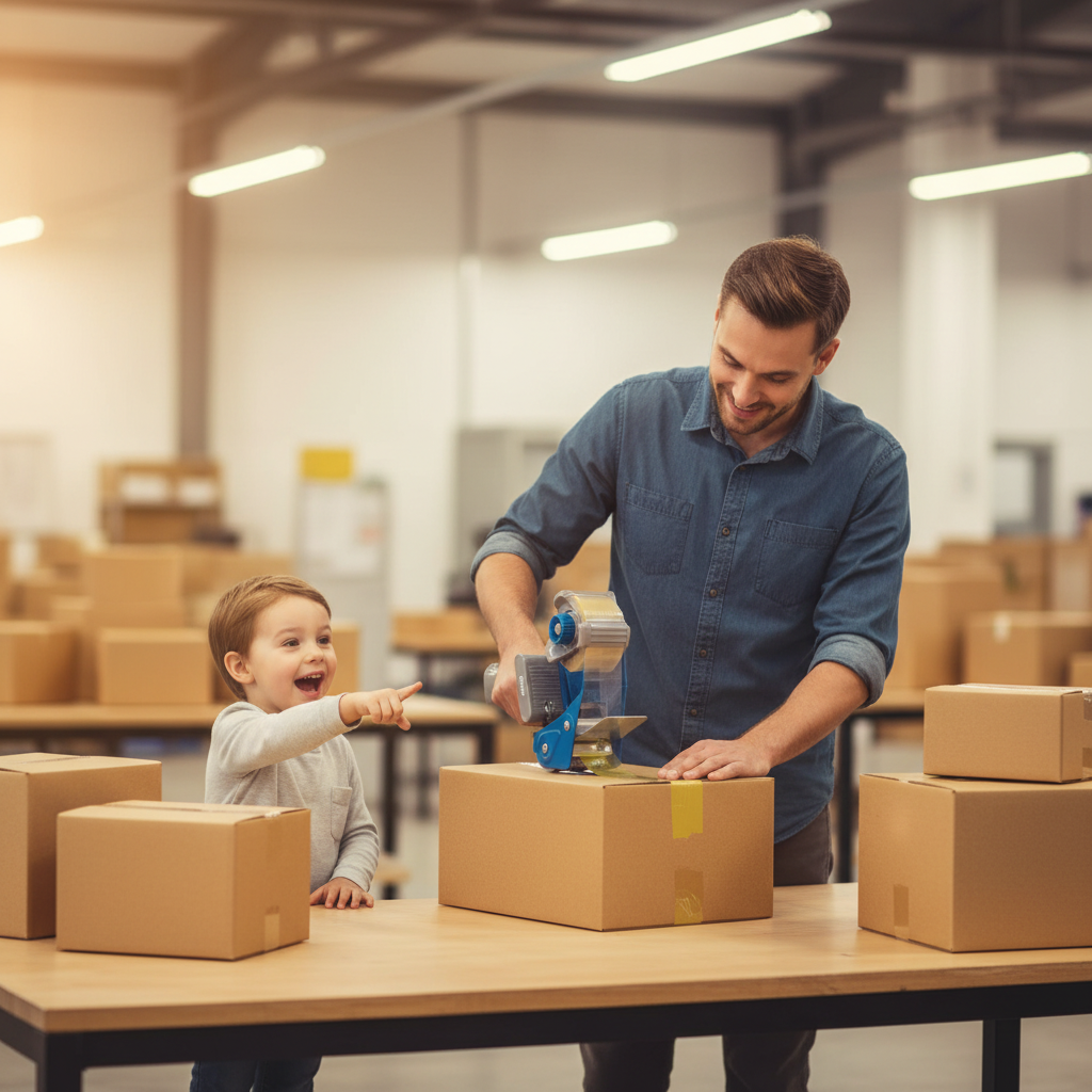Carton Sealer - Lifestyle Child