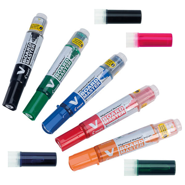 Refillable PILOT V Board Master Bullet Tip Whiteboard Marker, Επαναγεμιζόμενος Μαρκαδόρος ασπροπίνακα