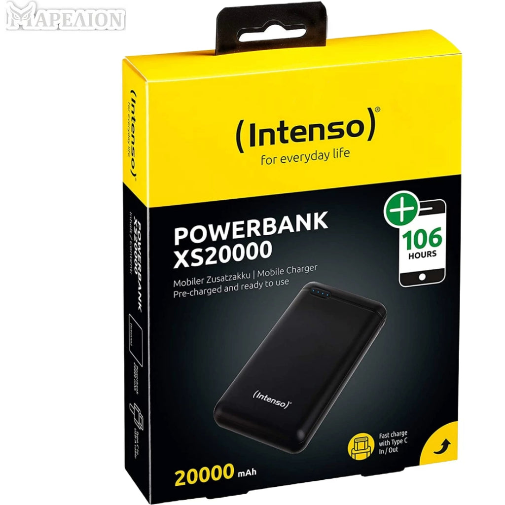 INTENSO MOBILE POWERBANK XS20000 BLACK POWER BANK CHARGER, CHARGING ELECTRONIC EQUIPMENT ΦΟΡΤΙΣΤΗΣ