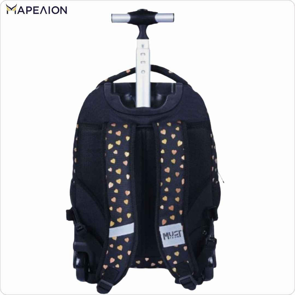 Must Gold Butterfly Trolley School Bag 3 Pockets δημοτικό