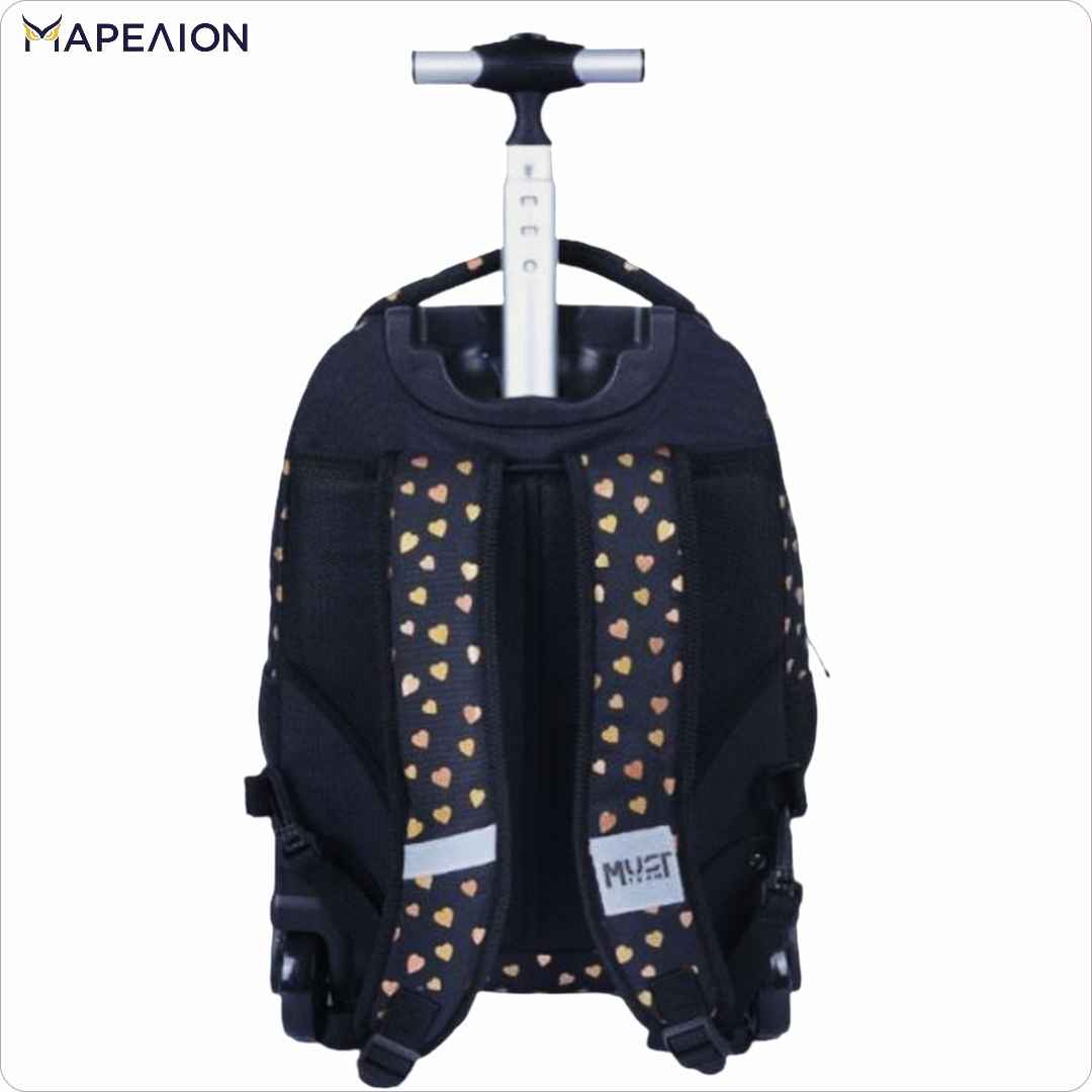 Must Gold Butterfly Trolley School Bag 3 Pockets δημοτικό