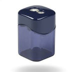 Blue pencil sharpener on a white background with 'Mapeion' branding.