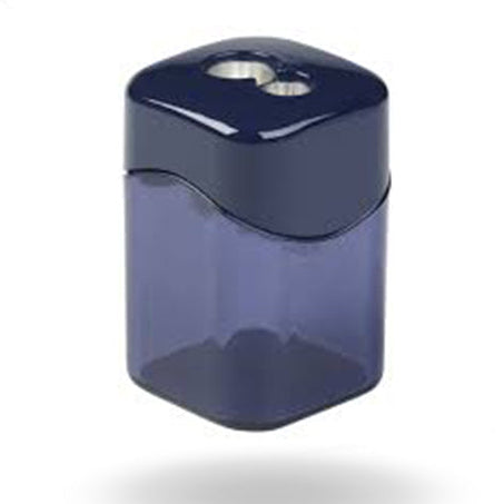 Blue pencil sharpener on a white background with 'Mapeion' branding.