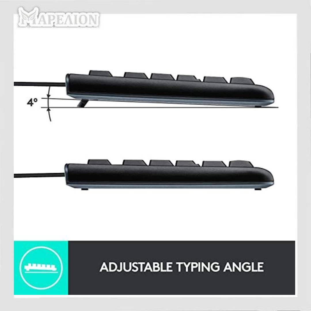 Logitech Keyboard K120 GR (920-002490) - Ενσύρματο πληκτρολόγιο ελληνικά